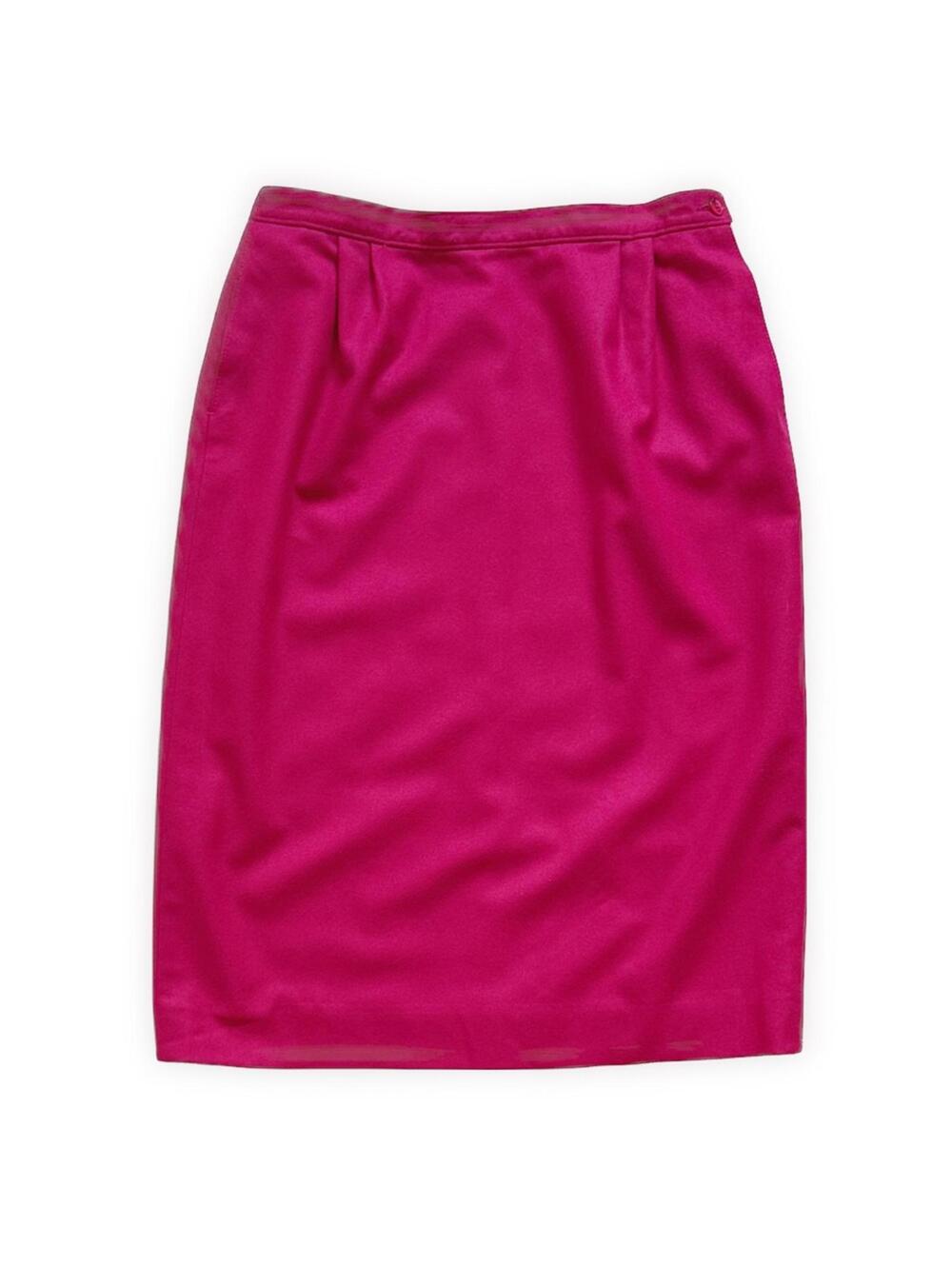 Pendleton 100% Wool Vintage Pencil Skirt, 30" waist, Fuchsia Pink, Heritage
